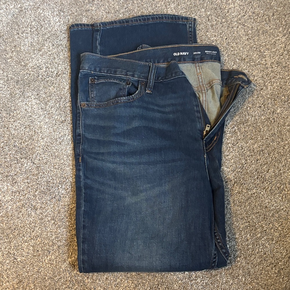 Old Navy Men's Dark Blue Bootcut Jeans